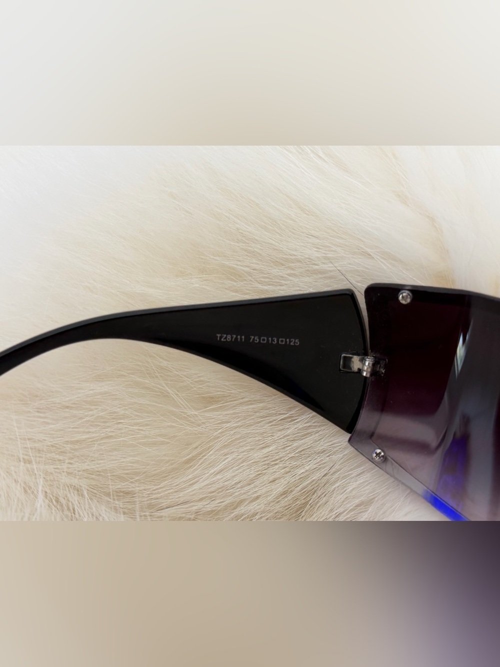 POLICE MADE IN ITALY TZ8711 Y2K Shield Grey Gradient Sunglasses WORN ONCE EUC - Picture 10 of 13